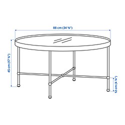 Measurement Illustration - TORSJÖ coffee table
