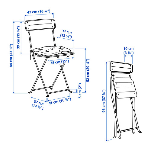 SUNDSÖ, table and 2 folding chairs. 5 of 5 open dialog