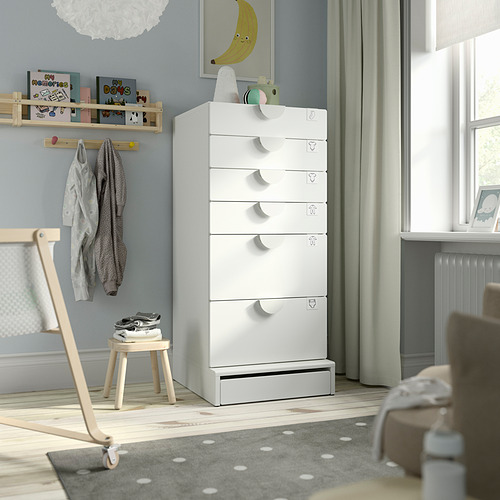 SMÅSTAD / UPPFÖRA, 6-drawer chest. 3 of 7 open dialog