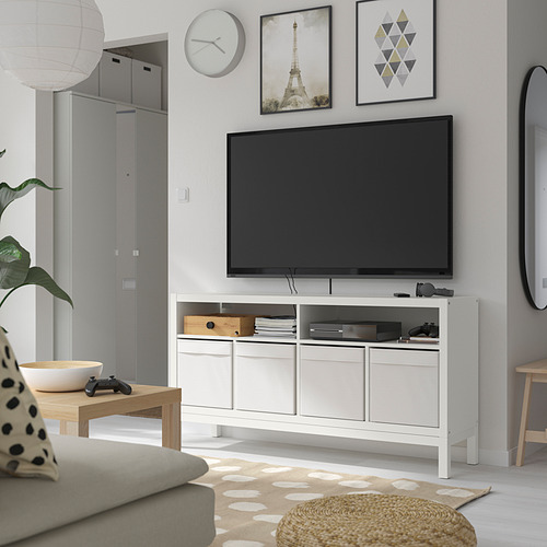 KALLAX, tv bench with underframe. 2 of 6 open dialog