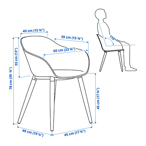 GRÖNSTA, silla con reposabrazos, int/ext. 5 de 5 abrir diálogo
