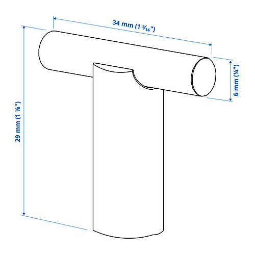 Measurement Illustration - STJÄRNHOV knob