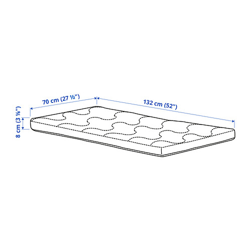 KRUMMELUR, foam mattress for crib. 6 of 6 open dialog