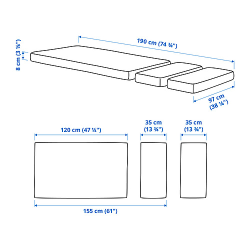 PLUTTEN, colchón espuma cama extensible. 4 de 4 abrir diálogo