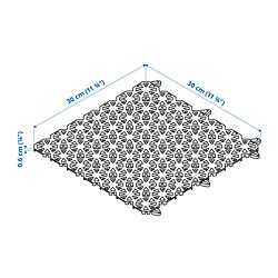Measurement Illustration - ALTAPPEN decking, outdoor