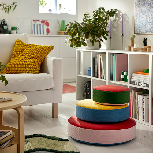 GREJSIMOJS, floor cushion, set of 3. 5 of 8 open dialog