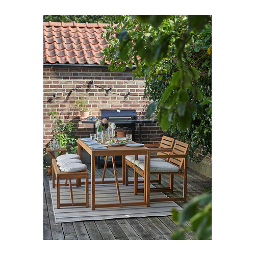 NÄMMARÖ, table, 2 chairs and bench, outdoor. 2 of 4 open dialog