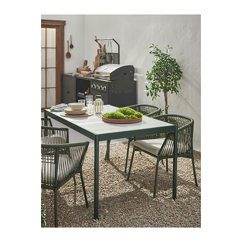 SEGERÖN, table and 4 armchairs. 6 of 8 open dialog