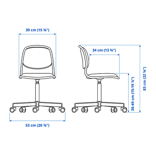 ÖRFJÄLL, silla de escritorio para niños. 2 de 5 abrir diálogo