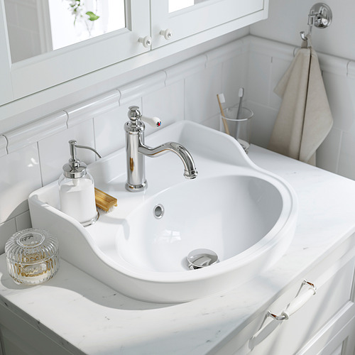 RUTSJÖN, semi-recessed sink with water trap. 2 of 5 open dialog