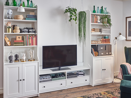 HAUGA, high cabinet with 2 doors. 7 of 9 open dialog