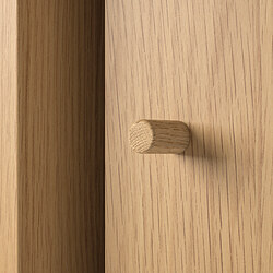 Measurement Illustration - LÅDMAKARE storage cabinet with sliding doors and 2 shelf inserts