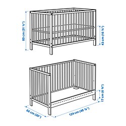 Measurement Illustration - GULLIVER crib