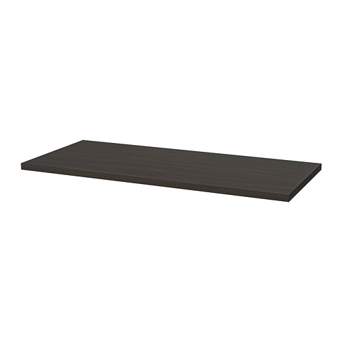 Estantería LAGKAPTEN: sencilla, marrón oscuro, rectangular, de madera, diseño minimalista, perfecta para el almacenamiento.