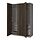 Variación actual: gris oscuro/marrón oscuro efecto roble teñido, 59x23 5/8x93 1/8 "