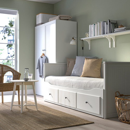 HEMNES, Diván Twin con 3 gavetas, sin mattress. 4 de 9 abrir diálogo