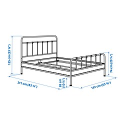Measurement Illustration - STJÄRNÖ/GRÅFJÄLLET bedroom furniture, set of 3