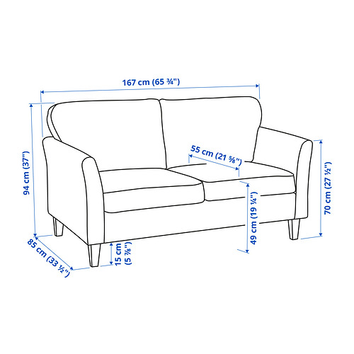 EKHOLMA, 2 seat sofa. 6 of 6 open dialog