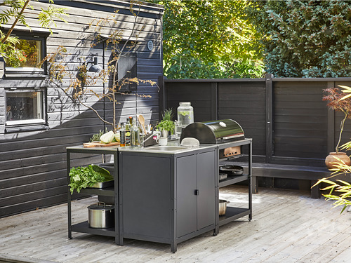 GRILLSKÄR, kitchen sink unit/charcoal barbacue, outdoor. 4 of 10 open dialog