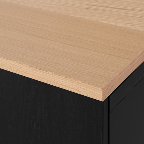 Measurement Illustration - BESTÅ storage combination with drawer runner, soft-closing