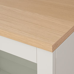 Measurement Illustration - BESTÅ display cabinet with drawer runner, soft-closing