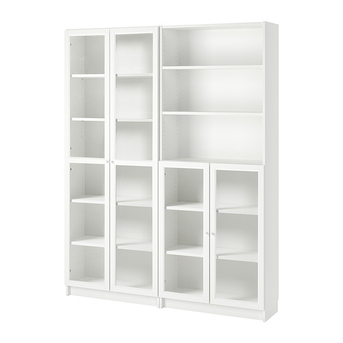 BILLY / OXBERG, bookcase with glass doors. 1 of 2 open dialog