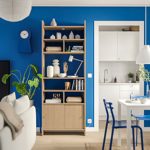 LÅDMAKARE, storage cabinet with sliding doors and 2 shelf inserts. 3 of 7 open dialog