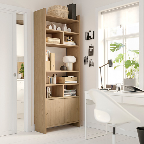 LÅDMAKARE, storage cabinet with sliding doors and 2 shelf inserts. 2 of 7 open dialog