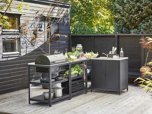 GRILLSKÄR, kitchen sink unit/charcoal barbacue, outdoor. 4 of 9 open dialog