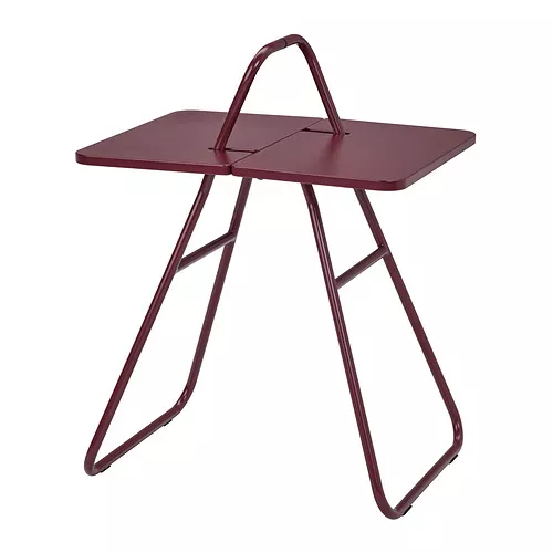IKEA PS 2026 side table, dark red, 19 5/8x15 3/4 