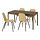 Current variation: brown stained oak veneer/Letafors yellow-beige black