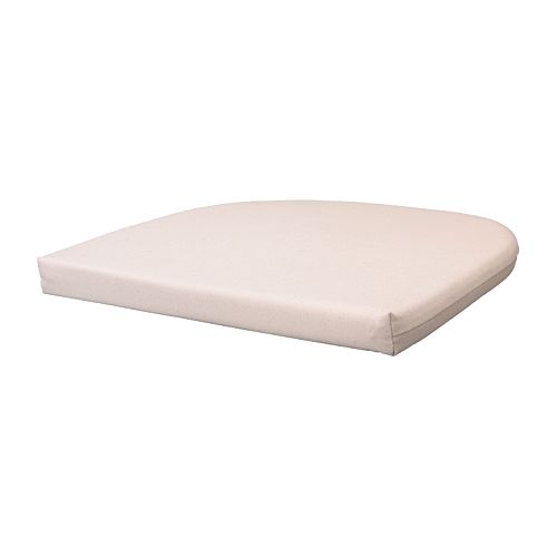 Ikea NORNA cushion, beige, rectangular, simple design, cotton fabric.