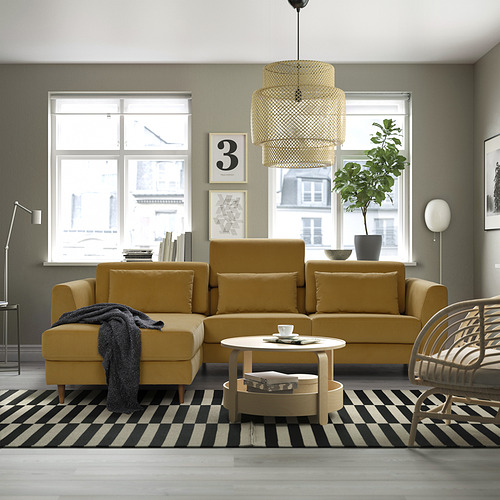 SLATORP, sofa with chaise. 2 of 8 open dialog