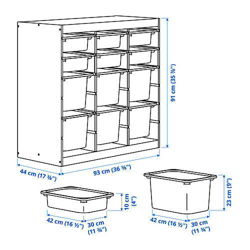 TROFAST, storage combination with boxes. 5 of 5 open dialog