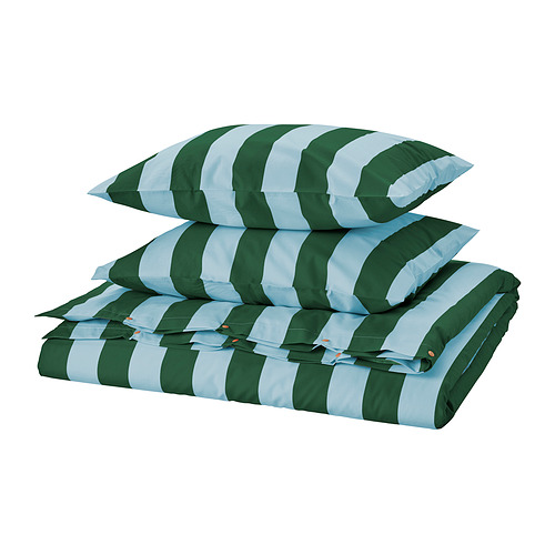 SLÅNHÖSTMAL, Duvet cover for double bed and pillowcase(s). 1 of 3 open dialog
