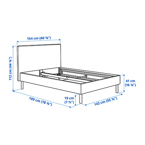 TÄRNKULLEN, cover for bed frame. 6 of 6 open dialog