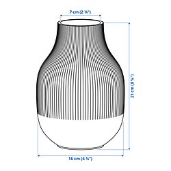 Measurement Illustration - GRADVIS vase