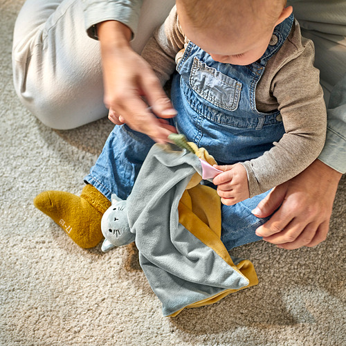 GULDVÄVARE, snuggle blanket with soft toy. 3 of 3 open dialog