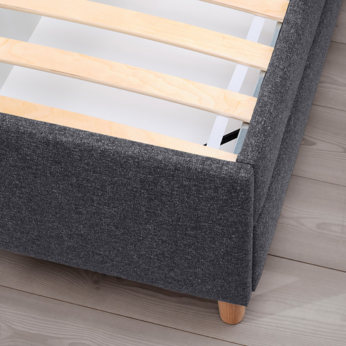 IDANÄS, cama King tapizado. 8 de 11 abrir diálogo