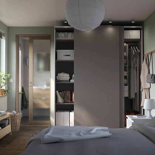 PAX / HASVIK, wardrobe with sliding doors. 3 of 4 open dialog