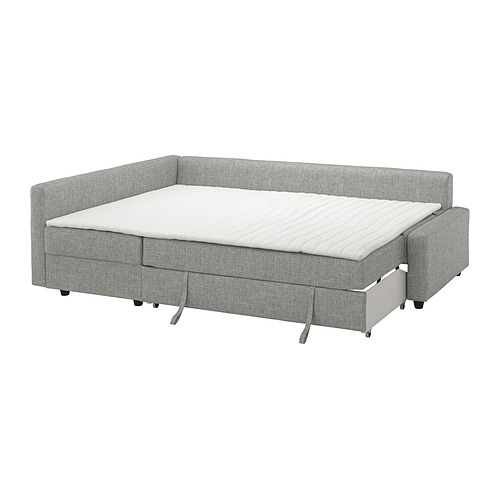 FRIHETEN / KLAGSHAMN, sleeper 3-seat sofa with chaislongue. 2 of 8 open dialog