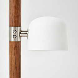 MOSSPLYM floor uplighter/reading lamp