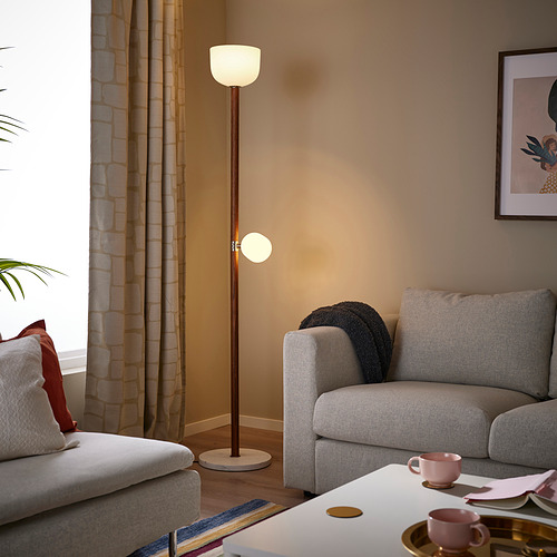 MOSSPLYM, floor uplighter/reading lamp. 2 of 5 open dialog