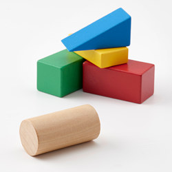 UNDERHÅLLA bloques construcción madera, 40 piezas