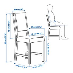 Measurement Illustration - STEFAN chair