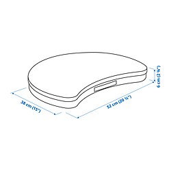 Measurement Illustration - ÖJULF laptop support