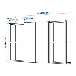 Measurement Illustration - ENHET storage combination