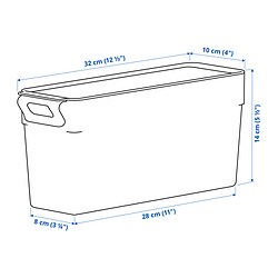 Measurement Illustration - KLIPPKAKTUS storage box for fridge