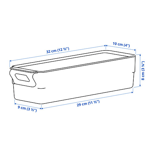 KLIPPKAKTUS, storage box for fridge. 8 of 8 open dialog