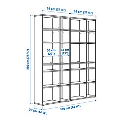 Measurement Illustration - VIHALS shelving